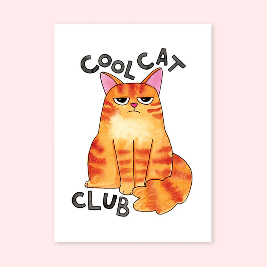 Cool Cat Club Mini Print