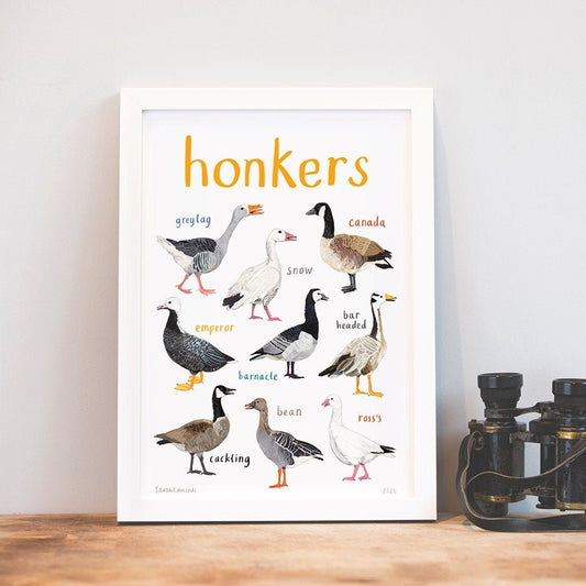 Honkers A4 Art Print
