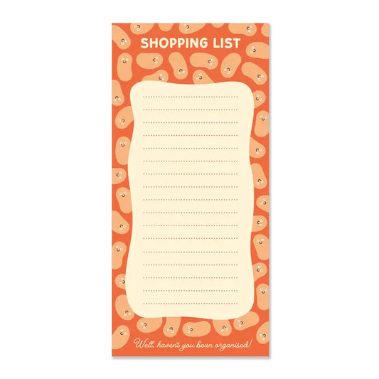 Bean Shopping List Pad