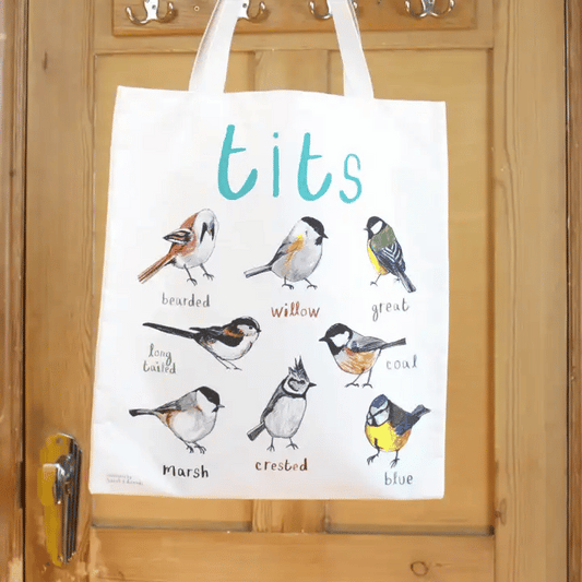 Tits & Boobies Pun Tote Bag