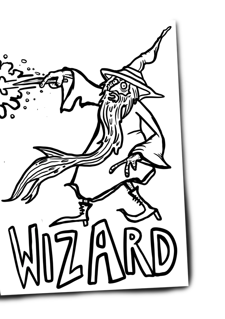 Magic And Monsters! Colouring Book