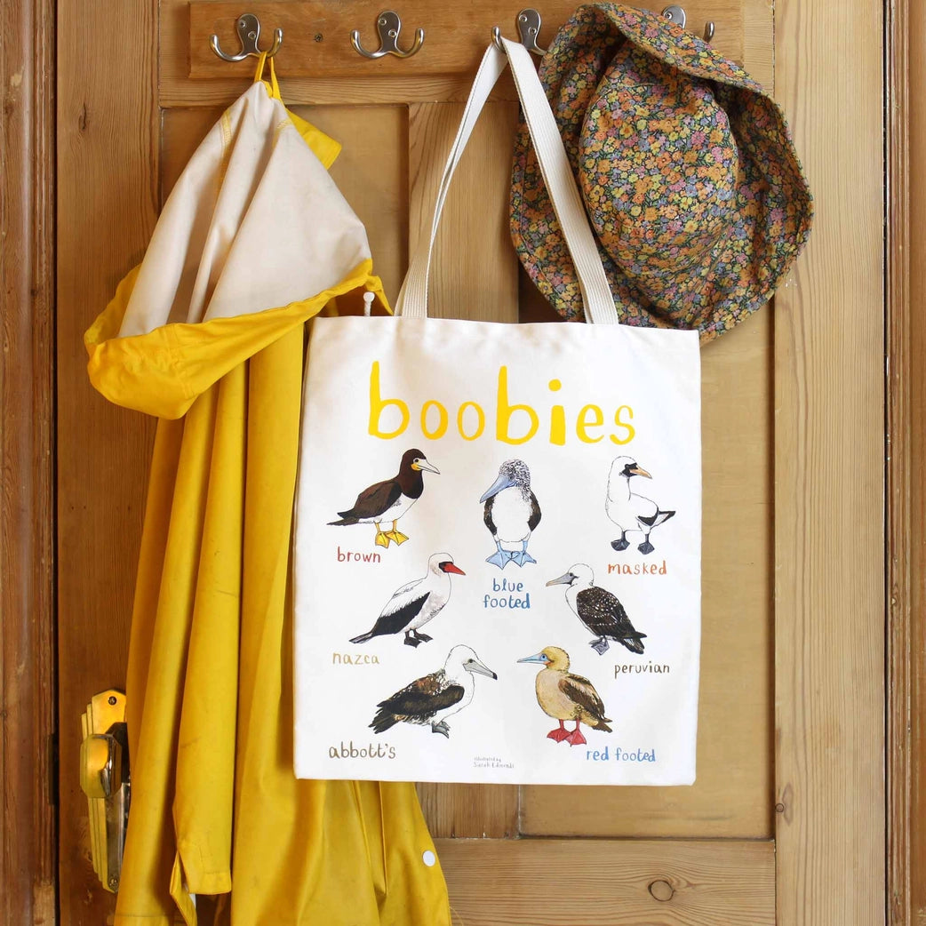 Tits & Boobies Pun Tote Bag