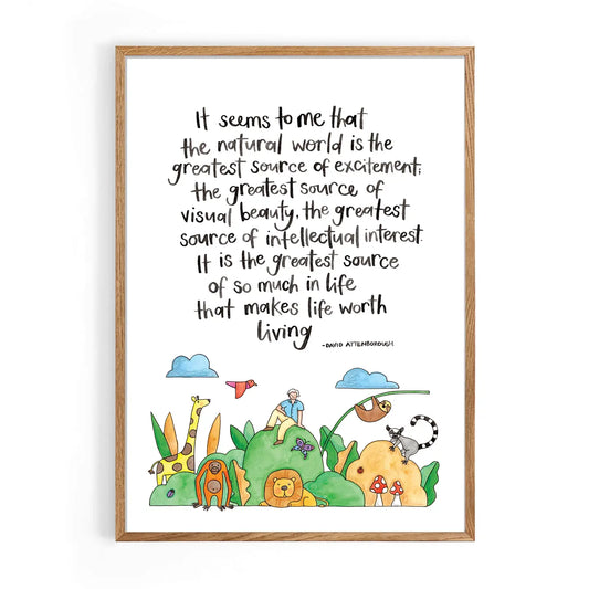 David Attenborough A4 Print