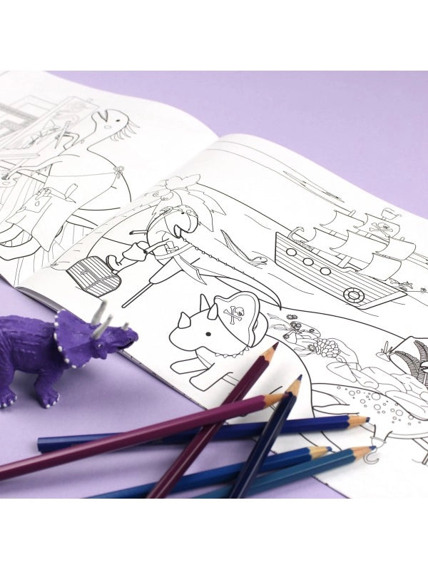 Dinosaurs Doing Stuff Colouring Book