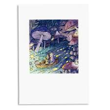 Mushroom Cavern Voyage Print - 2 Sizes Available