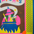 Witch Matchbox Risograph Print - A4