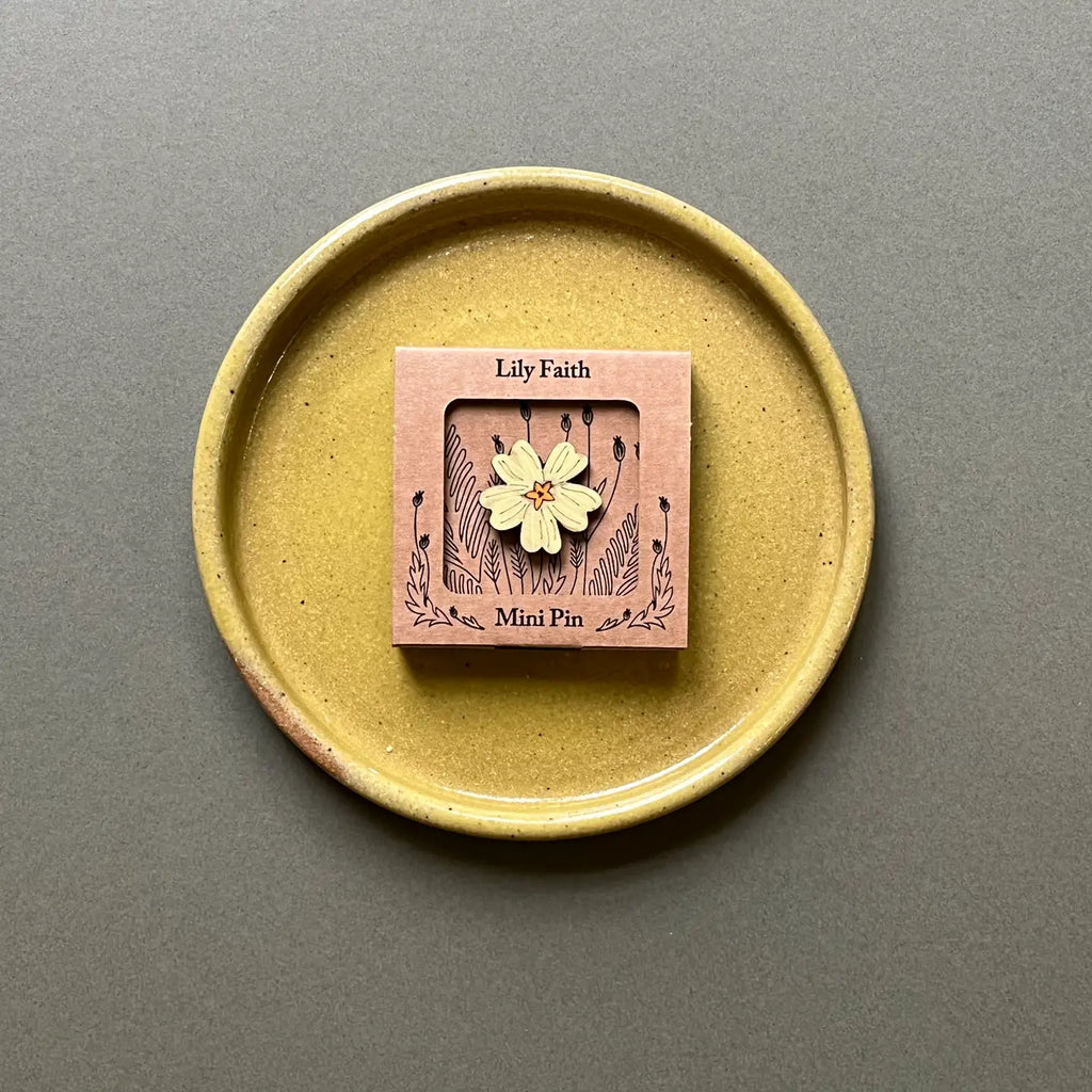 Primrose Hand Painted Mini Pin Brooch