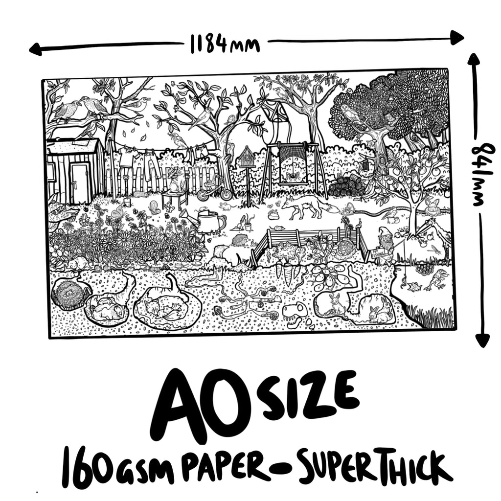 Garden! Giant Colouring Poster