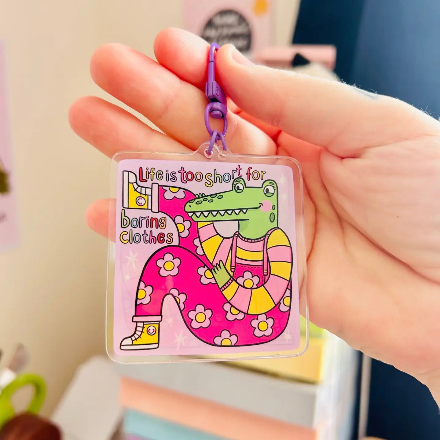 Life Is Too Short - Acrylic Keyring