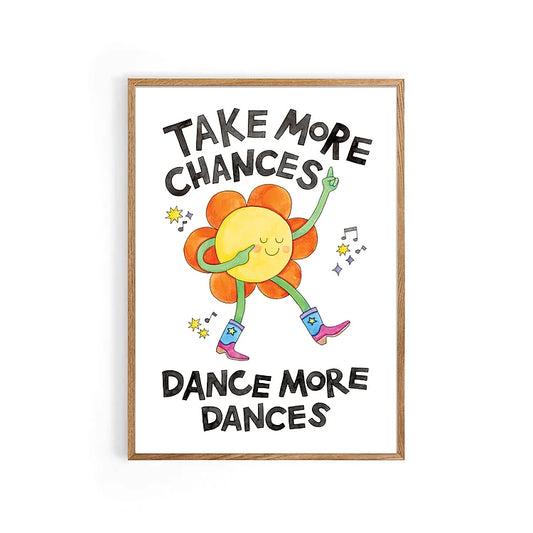 Dance More Dances A4 Print