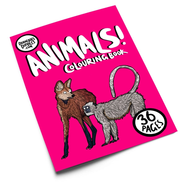 Awesome Animals colouring book