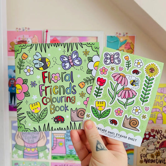 Floral Friends Colouring Book