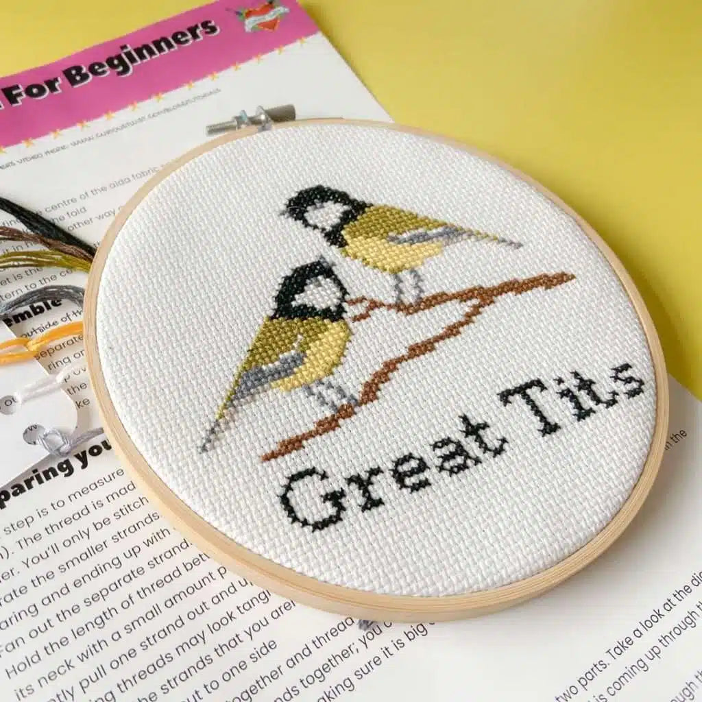 Great Tits Cross Stitch Kit