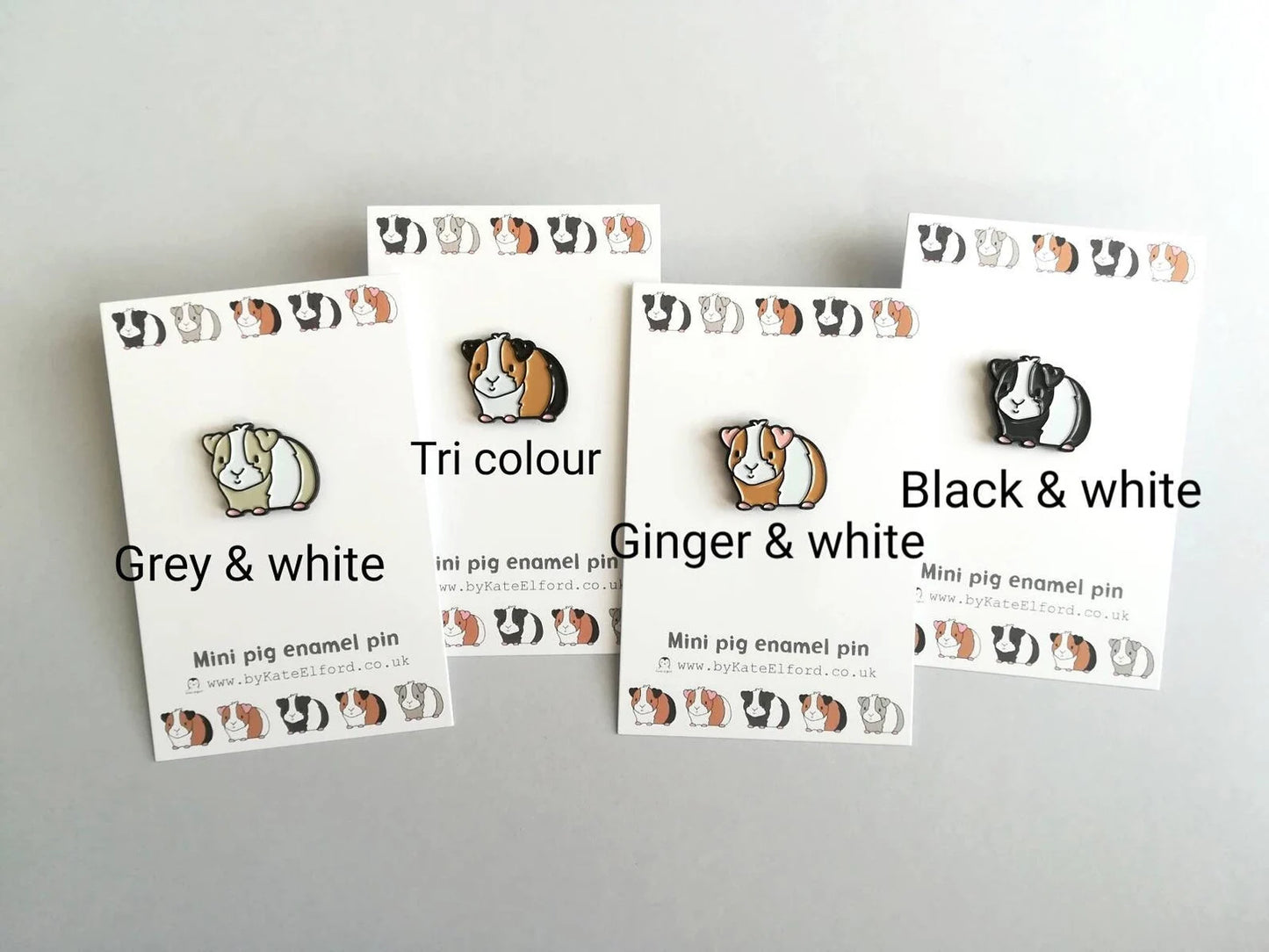 'Mini Pig' Pin - 4 colours to choose from.