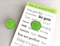Pea Of Positivity Pin
