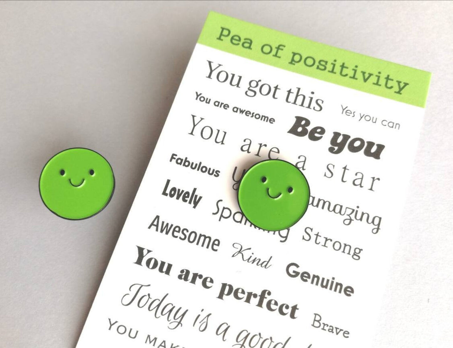 Pea Of Positivity Pin