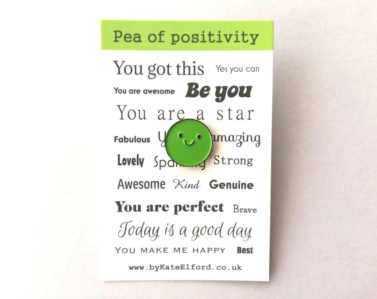 Pea Of Positivity Pin