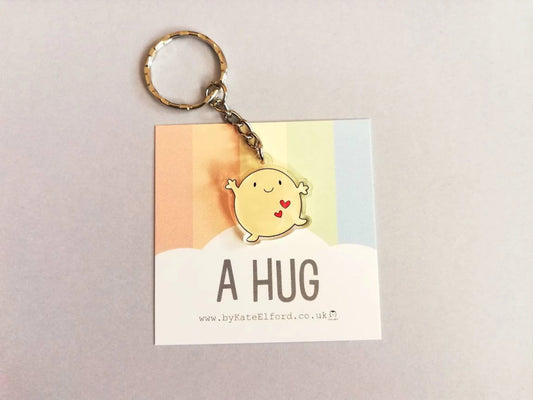 Hug Acrylic Keyring