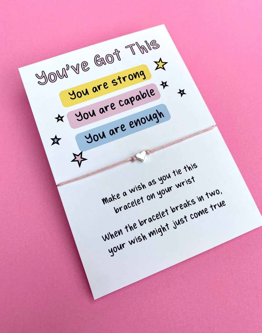 'You've Got This' Affirmation Wish Bracelet
