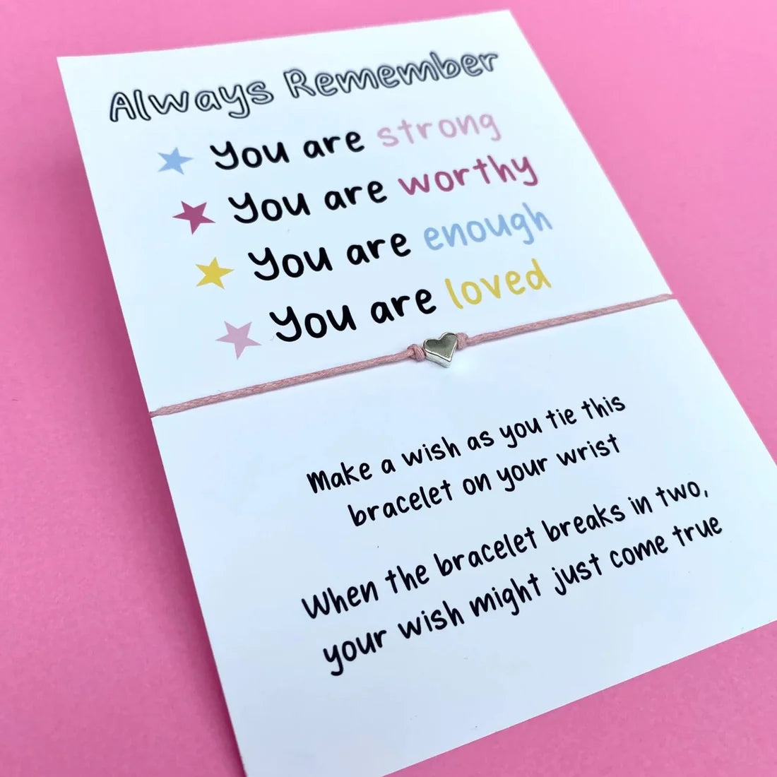 'Always Remember' Wish Bracelet