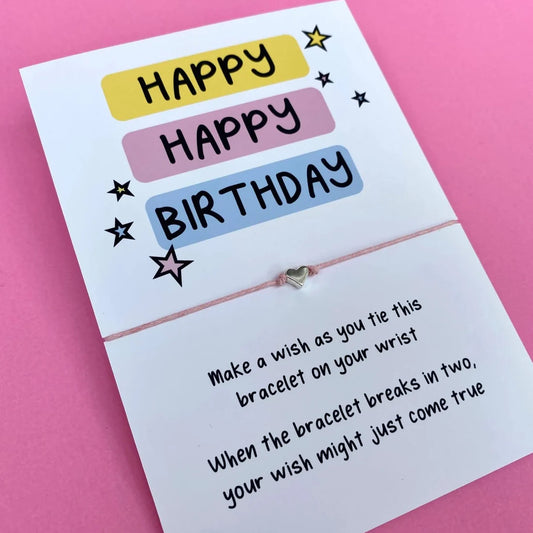 'Happy Birthday' Wish Bracelet
