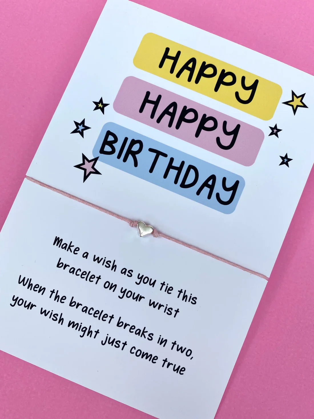 'Happy Birthday' Wish Bracelet