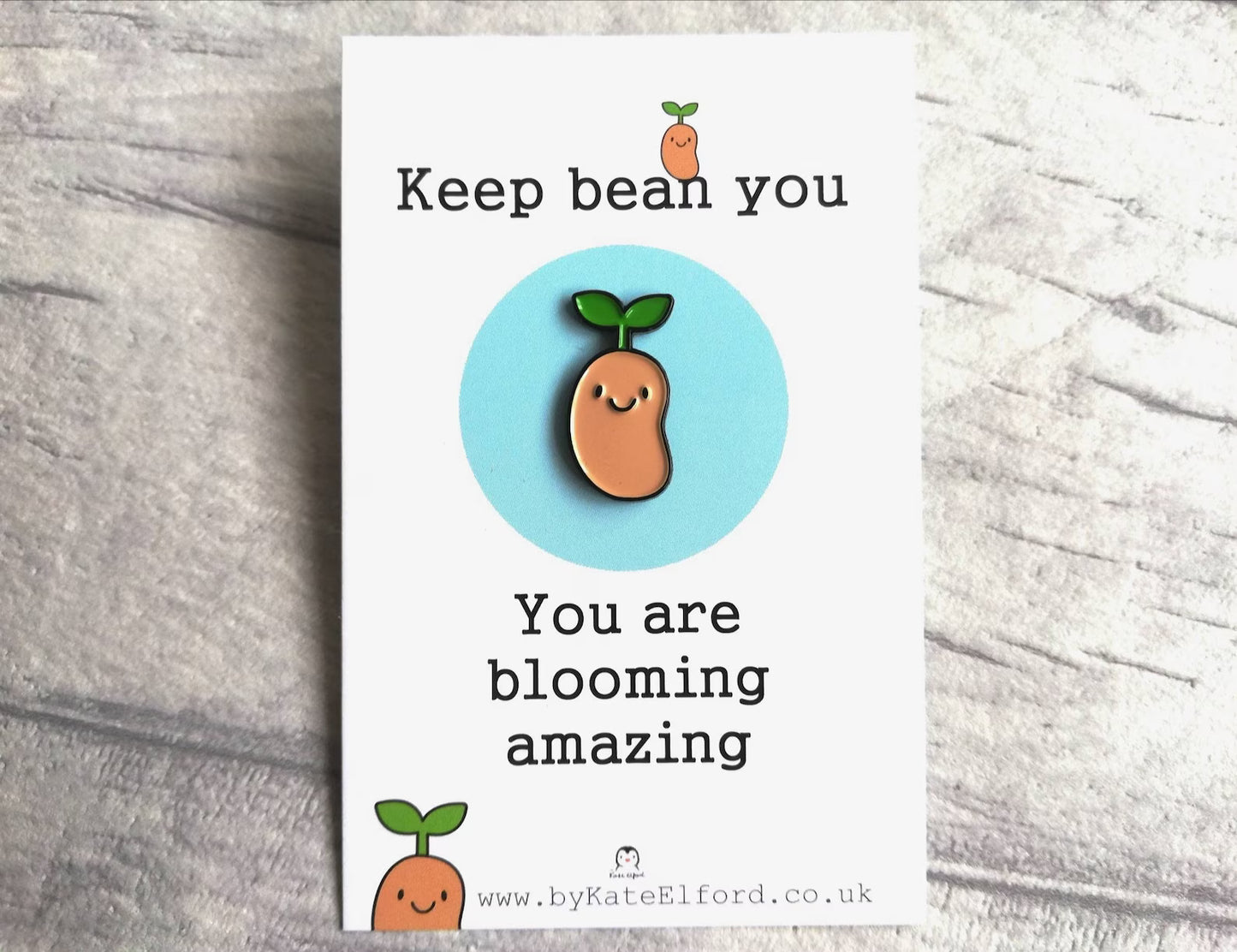 Positive Bean Pin