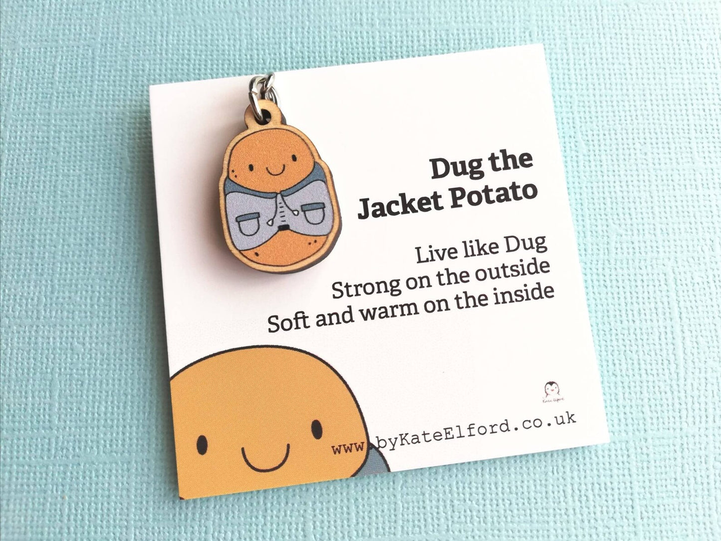 Dug Wooden Keyring