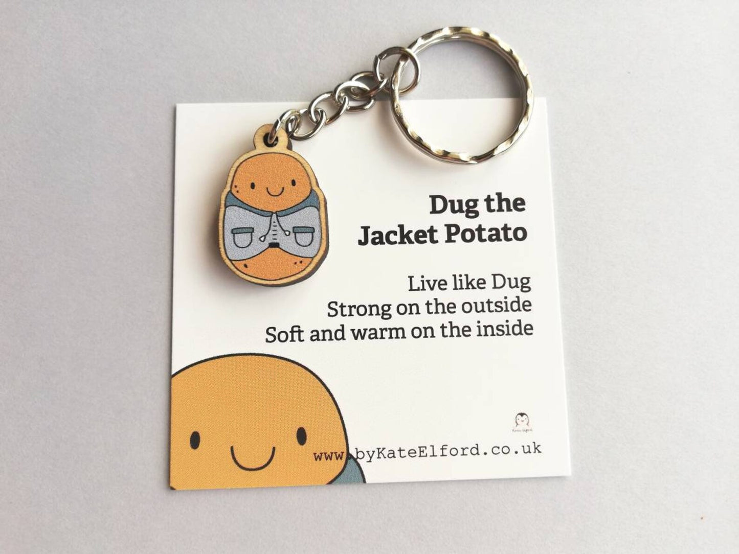 Dug Wooden Keyring