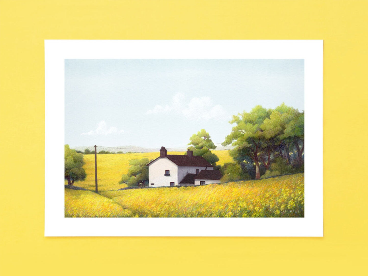 Yellow Fields Print - Available in 2 sizes