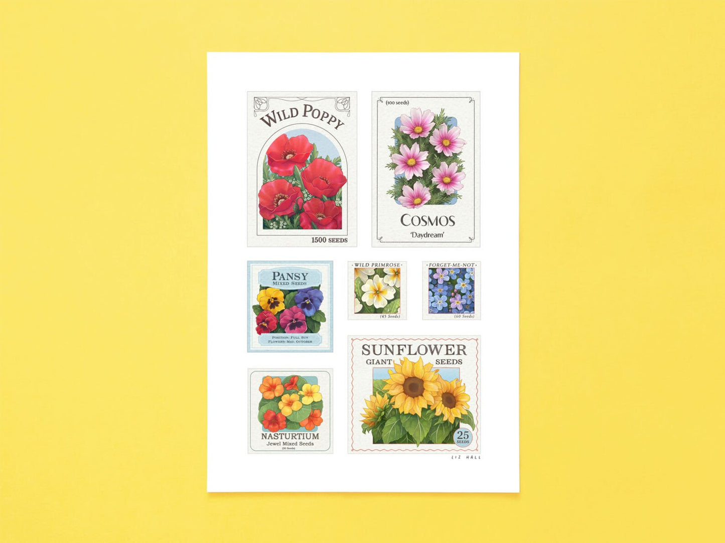Seed Packets Print - Available in 2 sizes