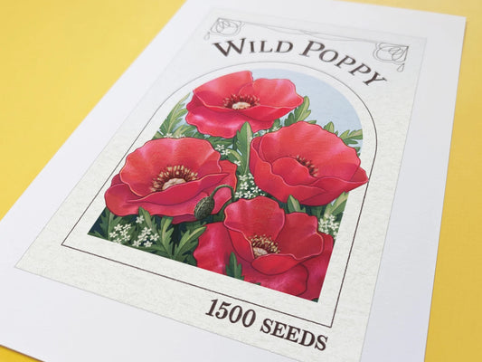Wild Poppies A4 Print