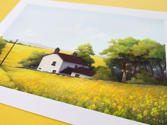 Yellow Fields Print - Available in 2 sizes