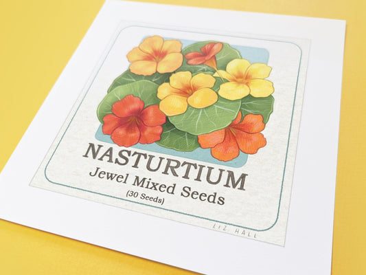Nasturtium Square Print