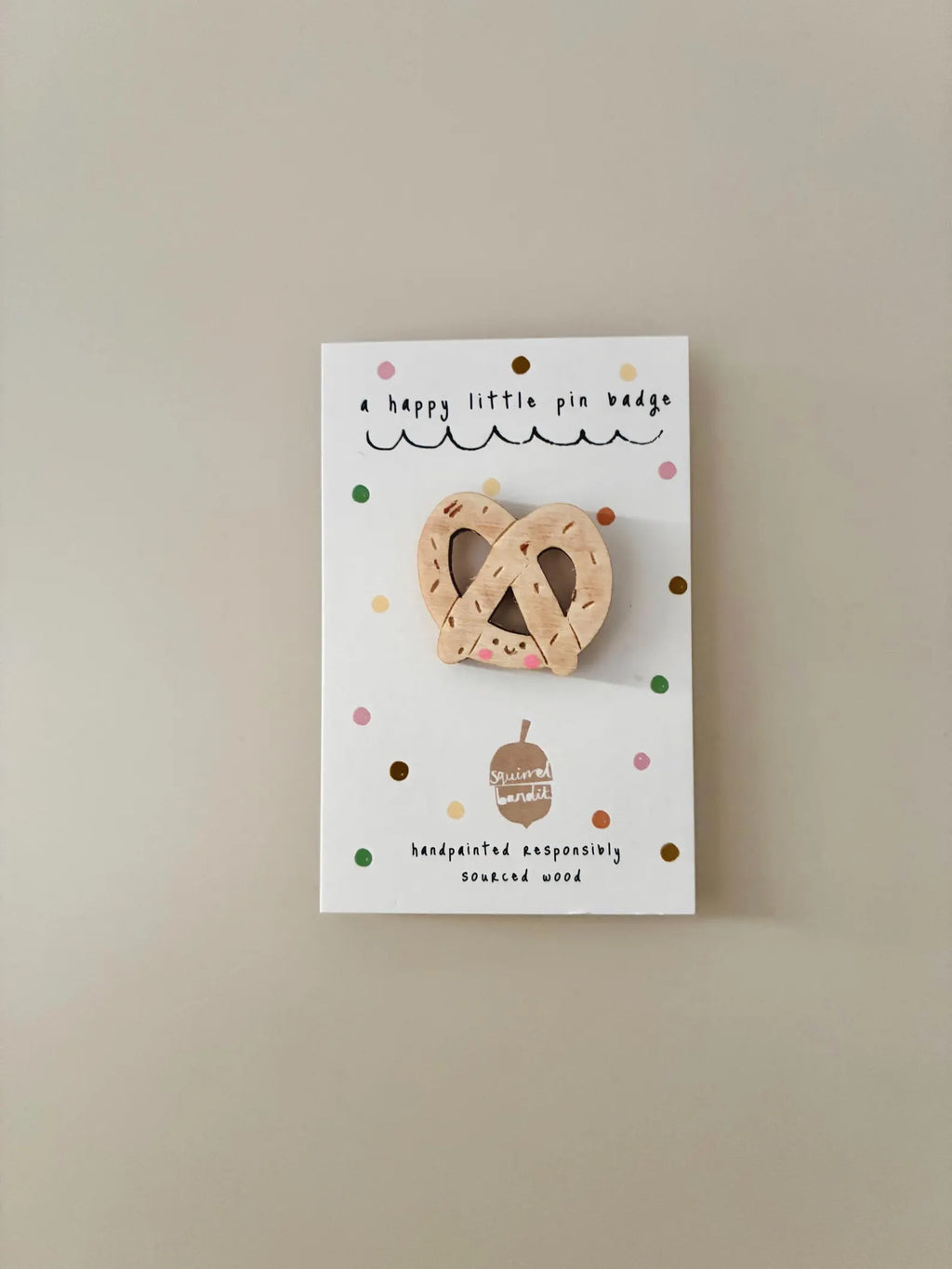 Pretzel Pin Badge