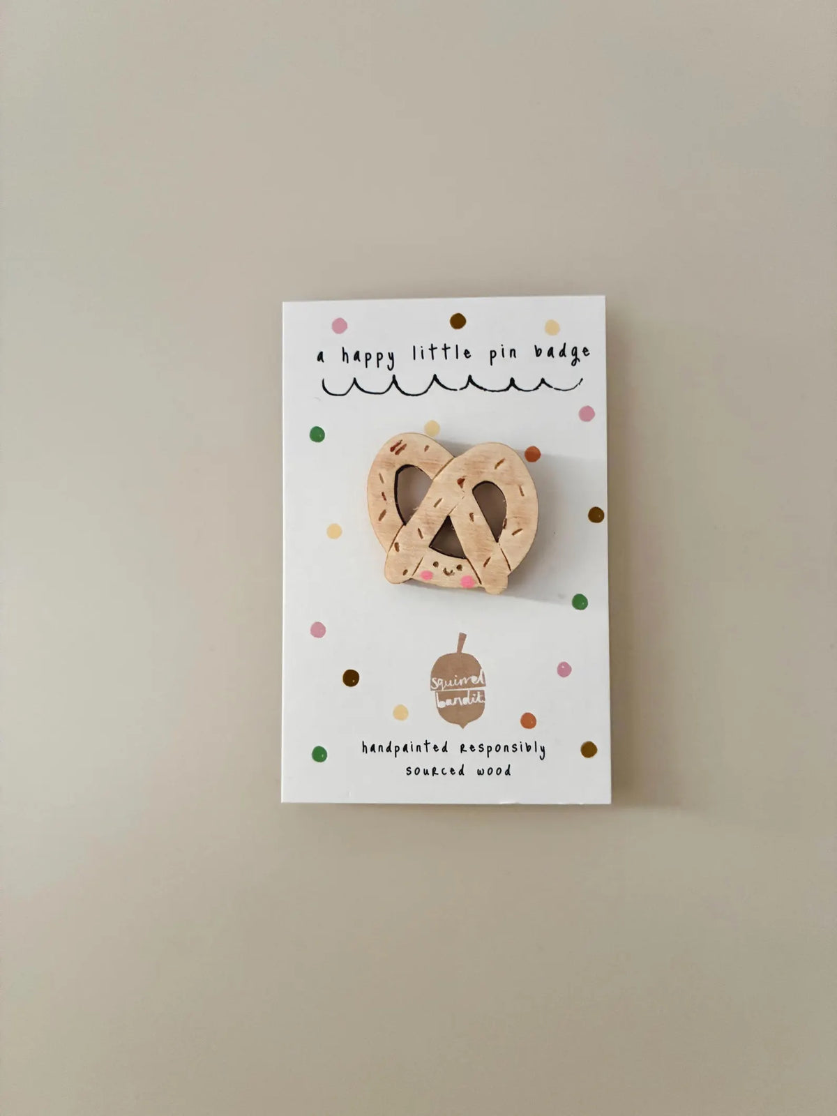 Pretzel Pin Badge