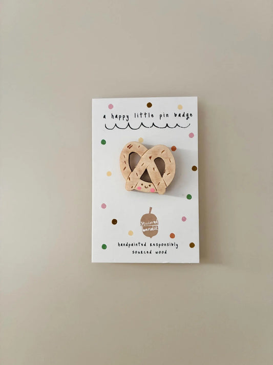 Pretzel Pin Badge