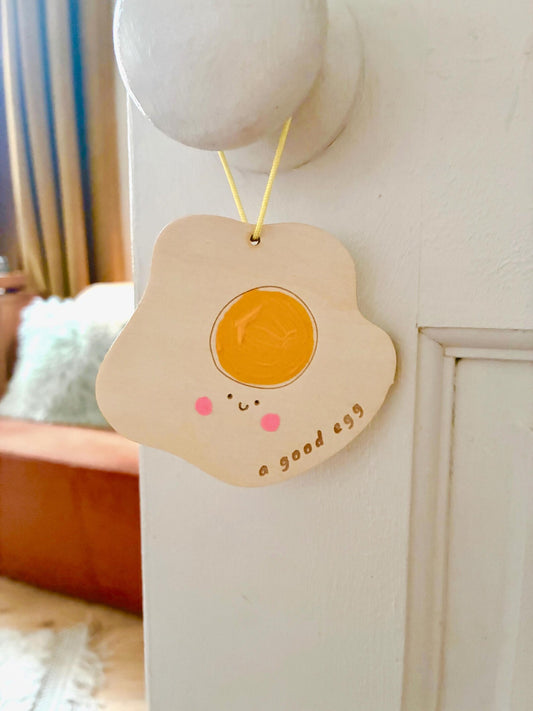 Good Egg Wooden Decoration