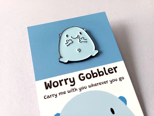 Worry Gobbler Pin