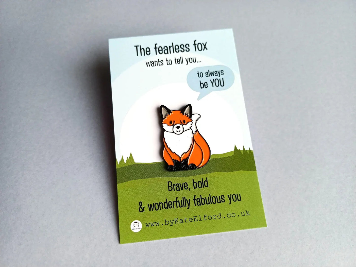 'The Fearless Fox' Pin