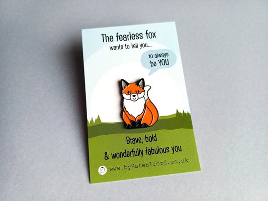 'The Fearless Fox' Pin