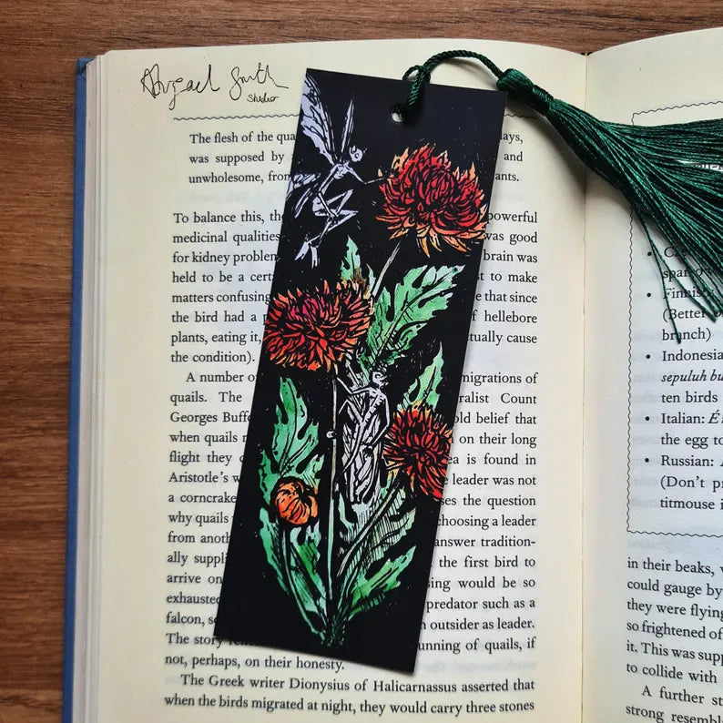 Chrysanthemum Fairy Bookmark