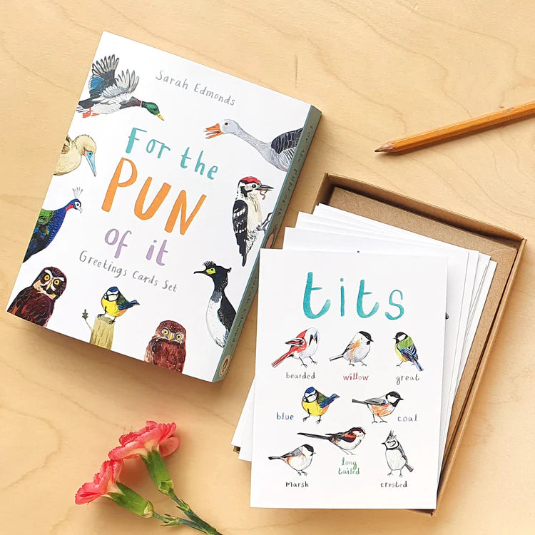 Box Of 8 Bird Pun Cards
