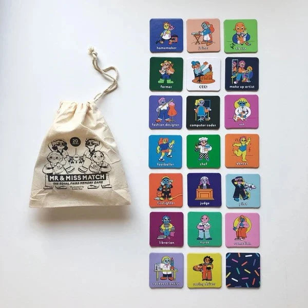 Mr & Mrs Match Pairs Memory game