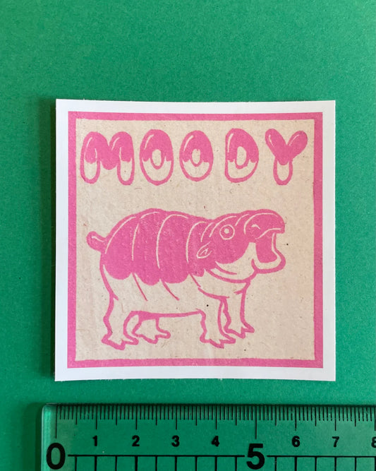 Moody Sticker