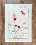 Meadowsweet A5 Lino Print