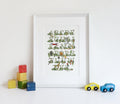 A3 Jungle Alphabet Print (Unframed)