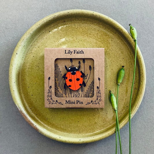 Ladybird Hand Painted Mini Pin