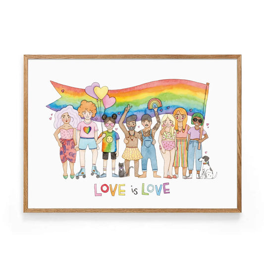 Love Is Love A4 Print