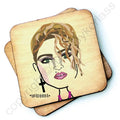 Madonna Wooden Coaster